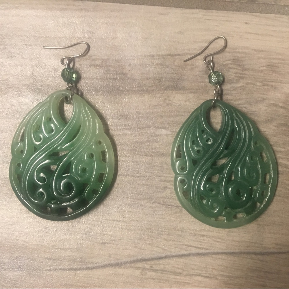 🌿Green funky earrings 🌿
